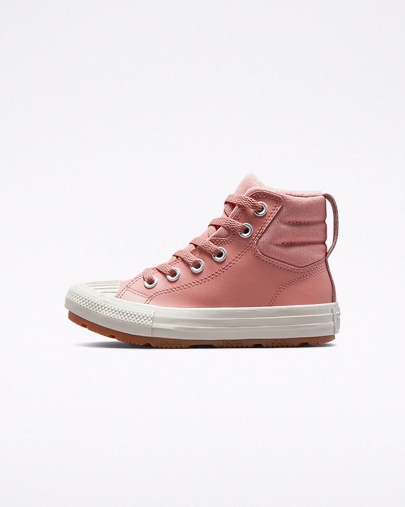 Converse Chuck Taylor All Star Berkshire Boot Cuir Rose Rose | LU9532460