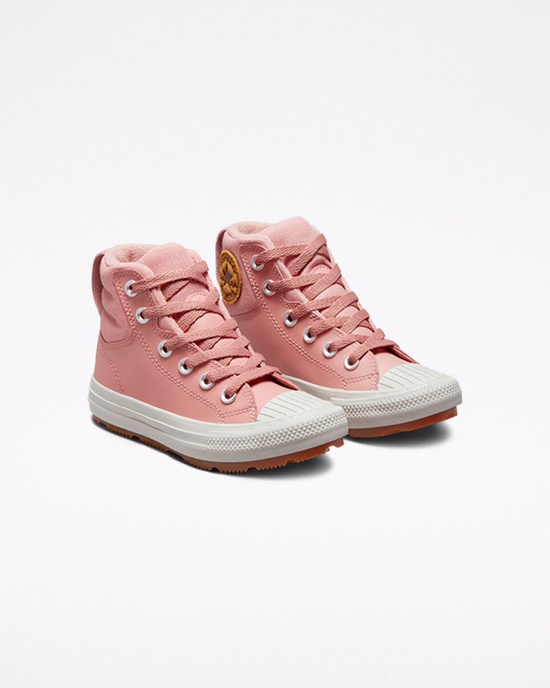 Converse Chuck Taylor All Star Berkshire Boot Cuir Rose Rose | LU9532460