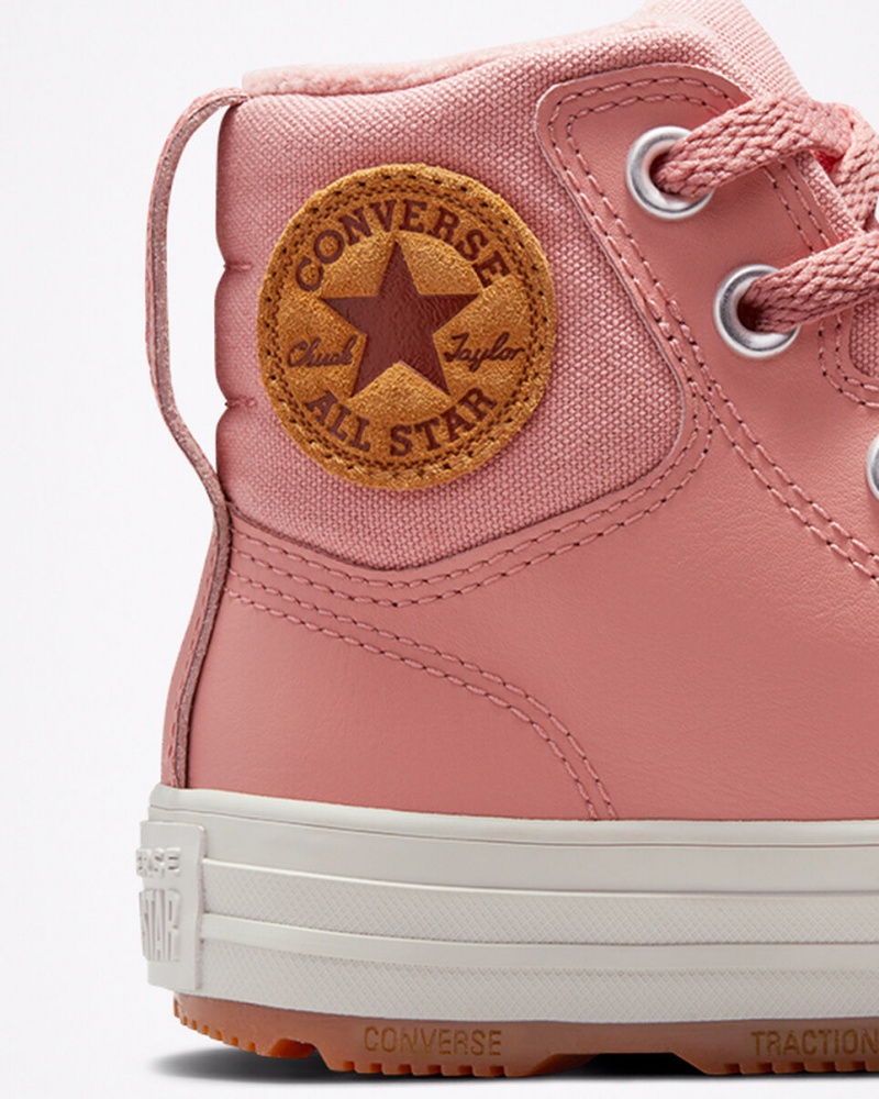 Converse Chuck Taylor All Star Berkshire Boot Cuir Rose Rose | LU9532460