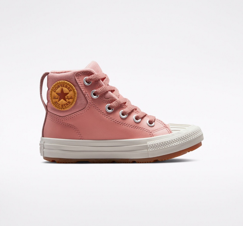 Converse Chuck Taylor All Star Berkshire Boot Cuir Rose Rose | UK1675298