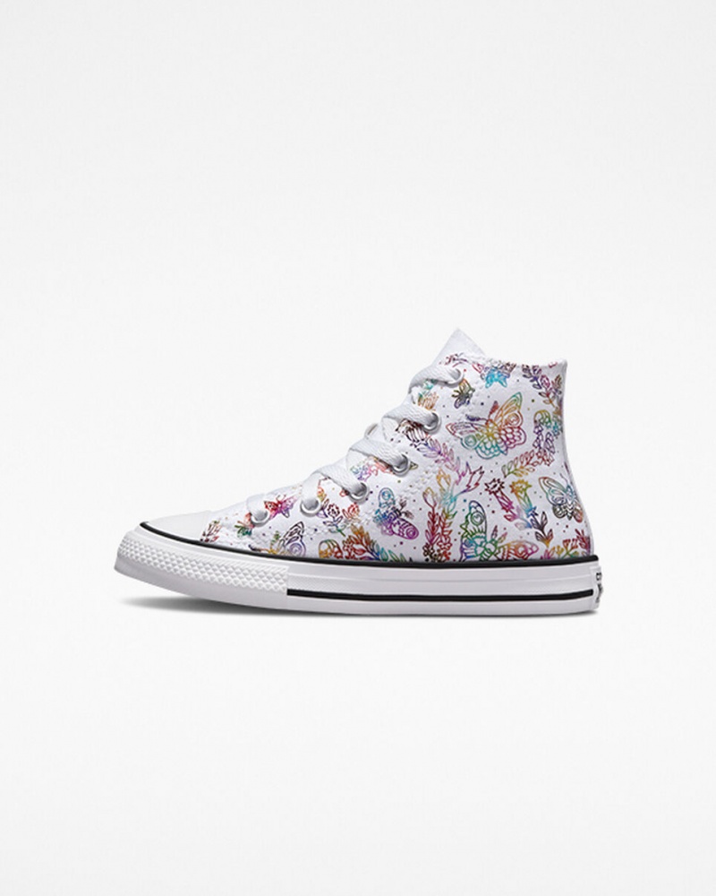 Converse Chuck Taylor All Star Butterfly Shine Blanche Rose Violette Bleu | ZS6742539