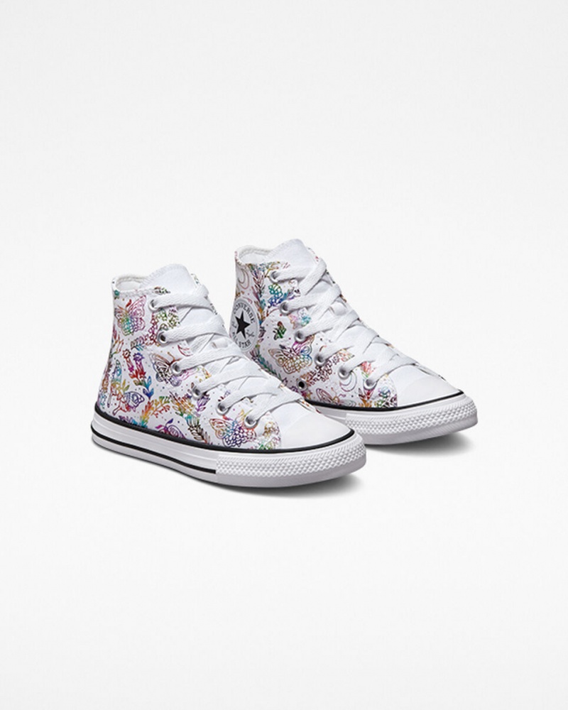 Converse Chuck Taylor All Star Butterfly Shine Blanche Rose Violette Bleu | ZS6742539