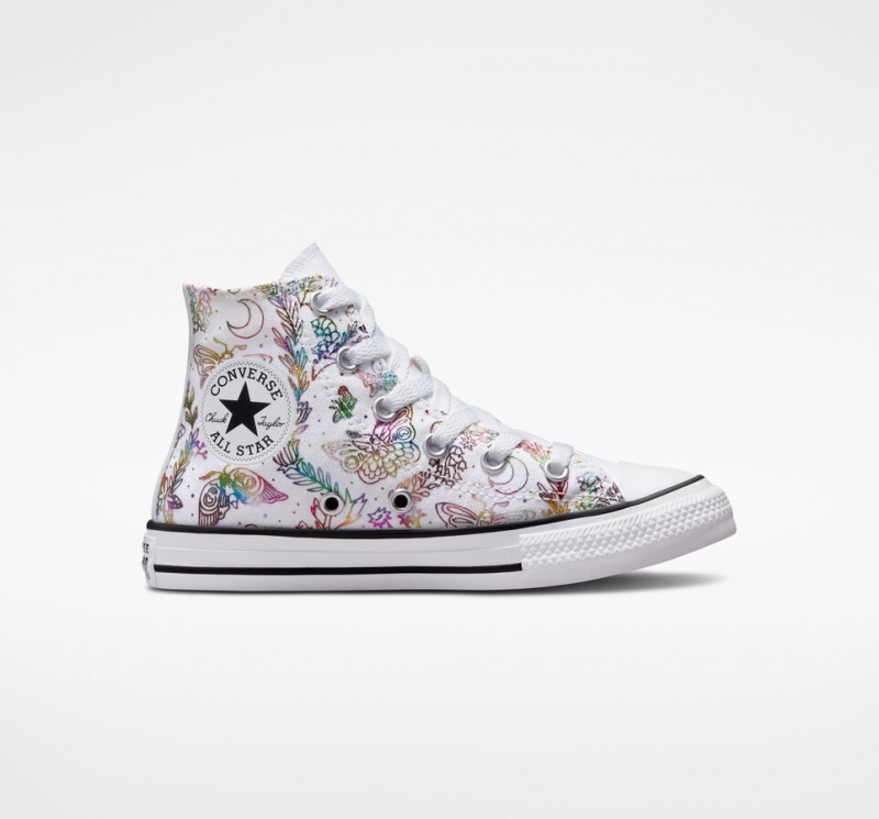 Converse Chuck Taylor All Star Butterfly Shine Blanche Rose Violette Bleu | YA5340719