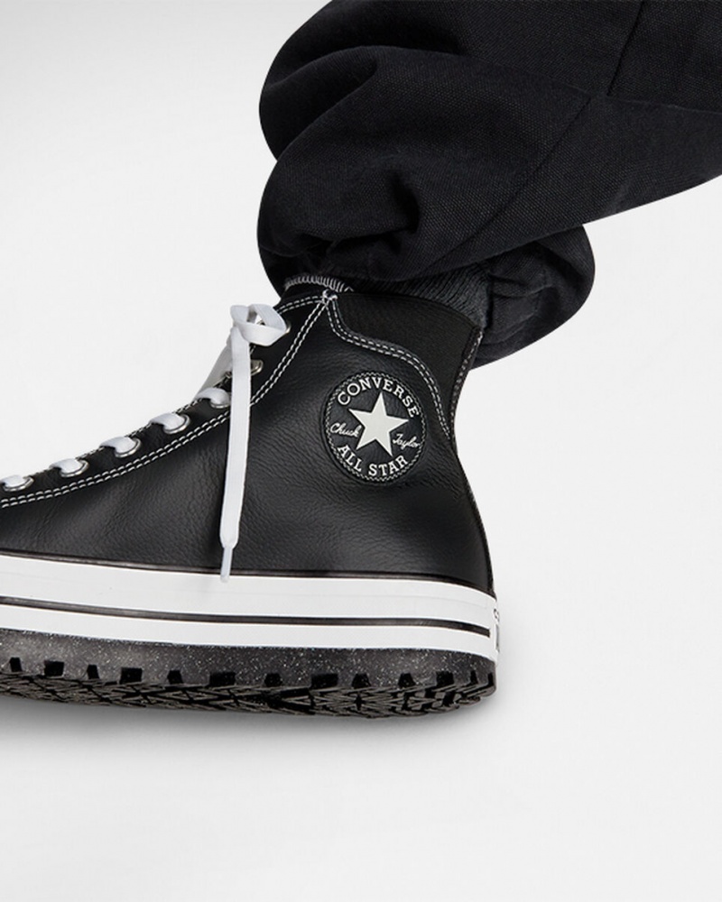 Converse Chuck Taylor All Star City Trek Imperméables Boot Noir Blanche Argent | EA2359071