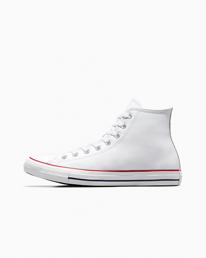 Converse Chuck Taylor All Star Cuir Blanche | QP9407258