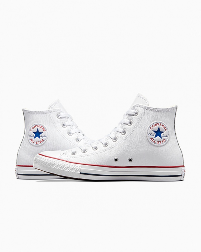 Converse Chuck Taylor All Star Cuir Blanche | QP9407258