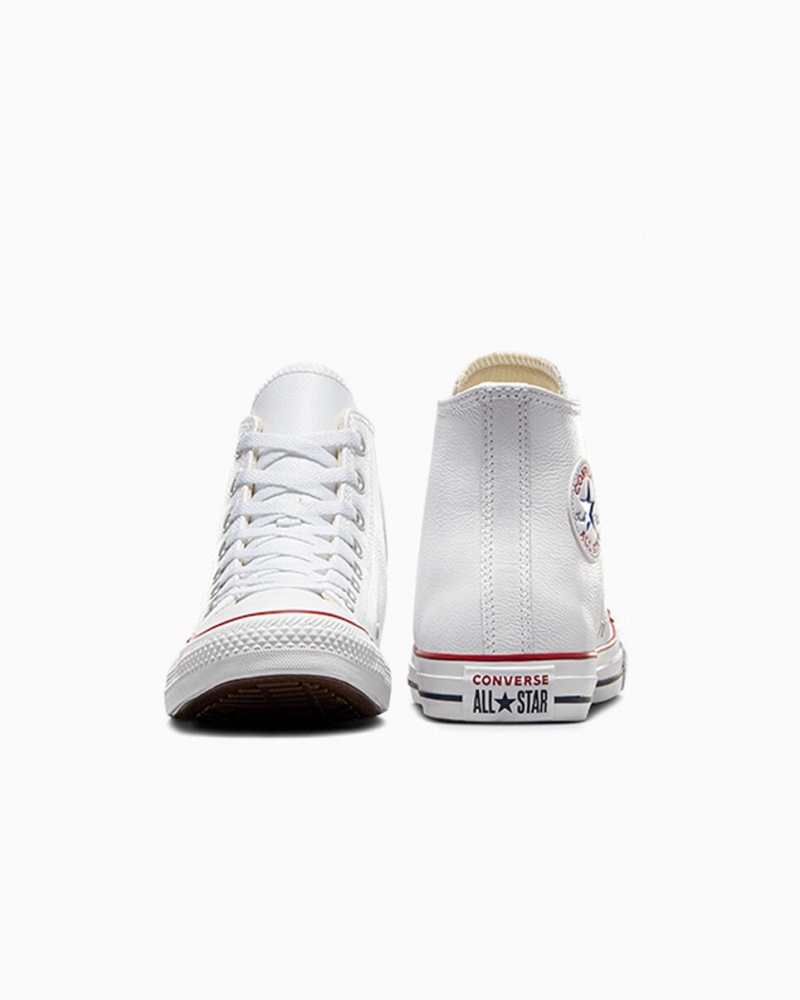 Converse Chuck Taylor All Star Cuir Blanche | QP9407258