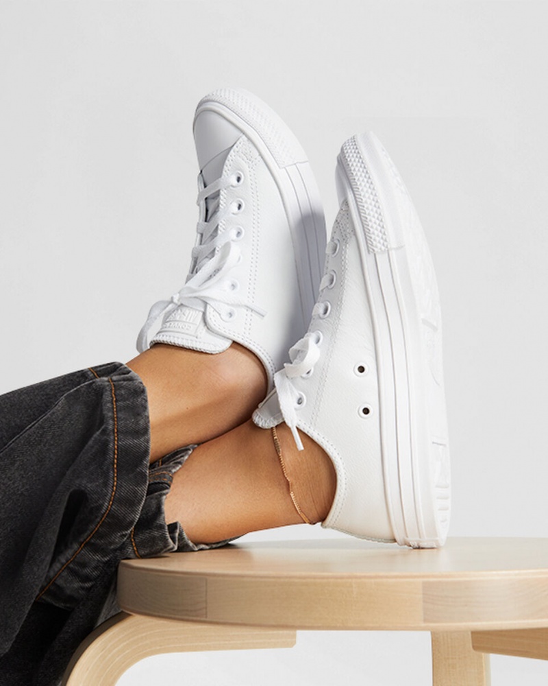 Converse Chuck Taylor All Star Cuir Blanche | JH1370986