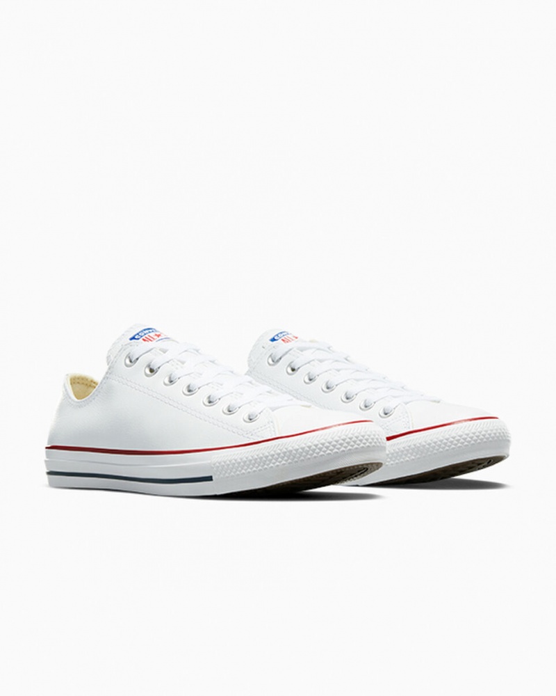 Converse Chuck Taylor All Star Cuir Blanche | FL5493286