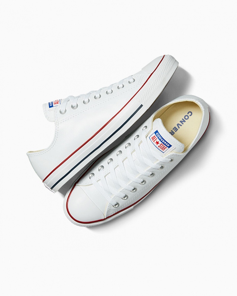 Converse Chuck Taylor All Star Cuir Blanche | FL5493286