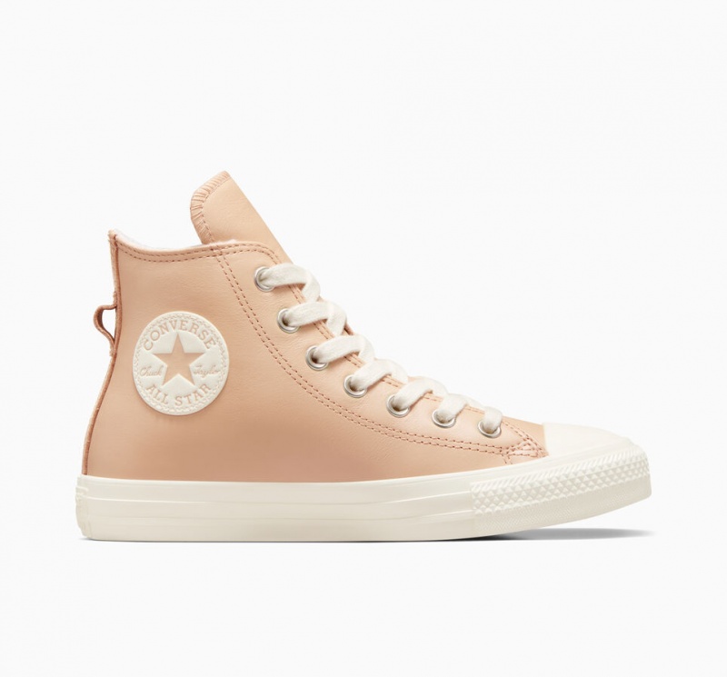 Converse Chuck Taylor All Star Cuir Faux Fur Lining Epic Dune / Egret / Egret | PJ8147560