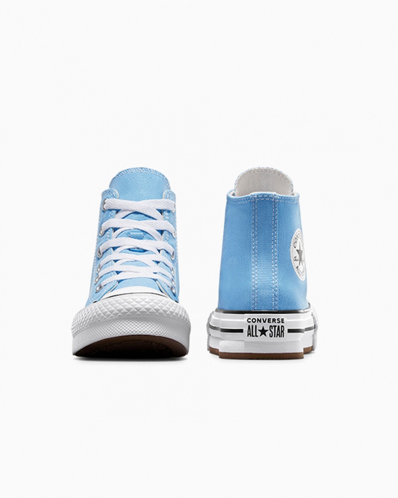 Converse Chuck Taylor All Star EVA Lift Plateforme Seasonal Color Bleu Blanche Noir | MB3249107