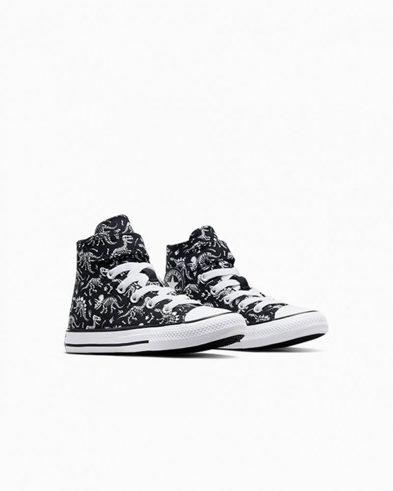 Converse Chuck Taylor All Star Easy-On Dinos Noir Blanche Blanche | OQ4671592