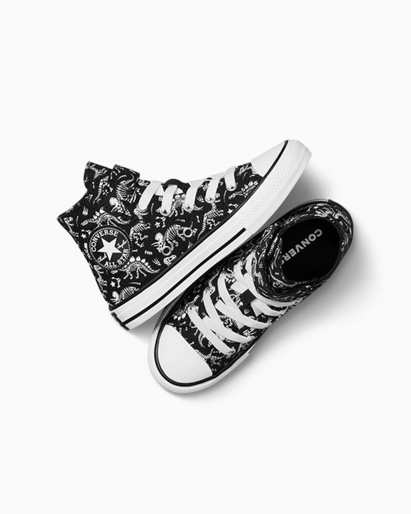 Converse Chuck Taylor All Star Easy-On Dinos Noir Blanche Blanche | OQ4671592