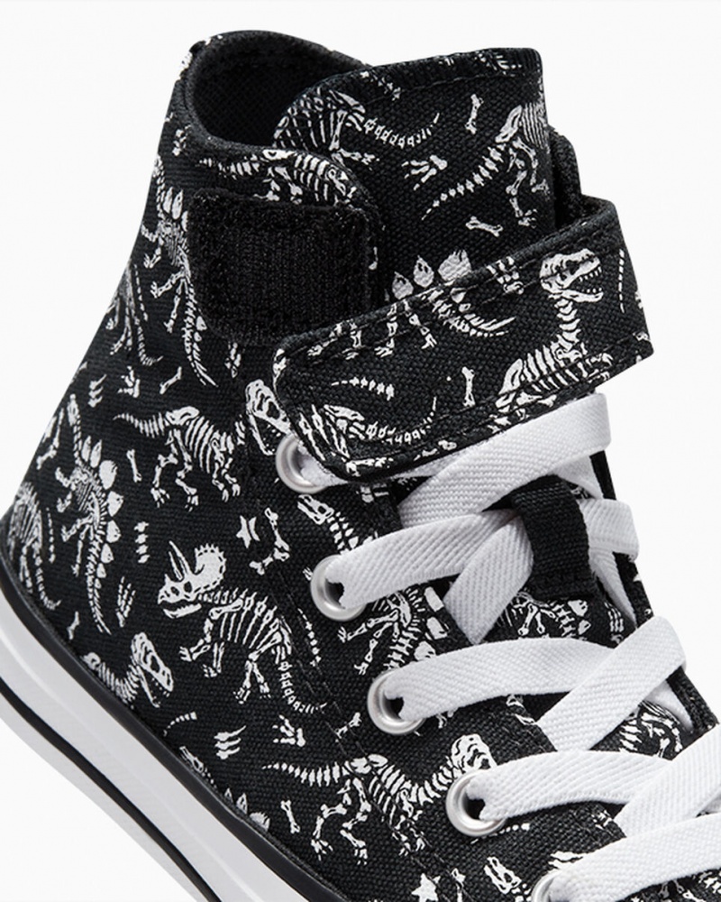 Converse Chuck Taylor All Star Easy-On Dinos Noir Blanche Blanche | OQ4671592