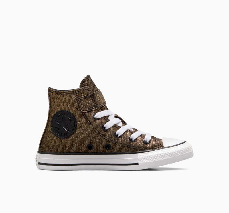 Converse Chuck Taylor All Star Easy On Sparkle Noir Doré Blanche | SX2671983