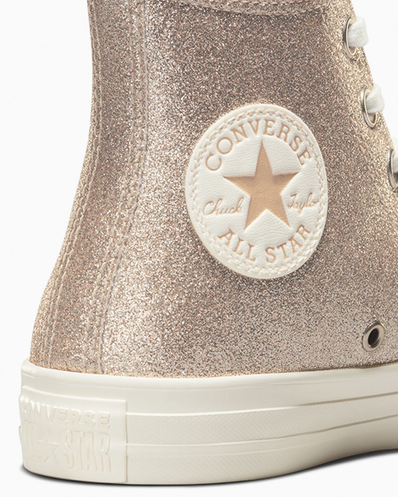 Converse Chuck Taylor All Star Glitter Doré Clair | GV7924381