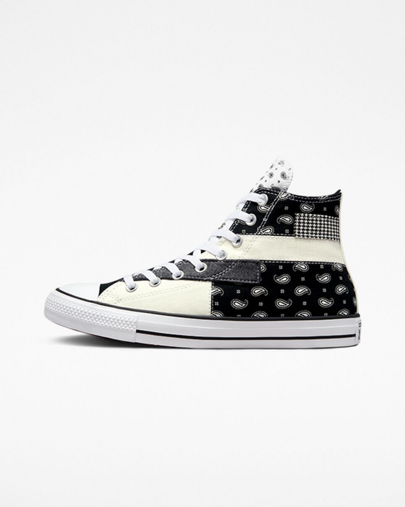 Converse Chuck Taylor All Star Hacked Patterns Noir Blanche | ZQ6745109