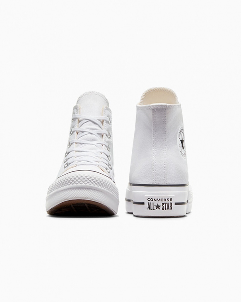 Converse Chuck Taylor All Star Lift Plateforme Blanche Noir Blanche | WF6702514