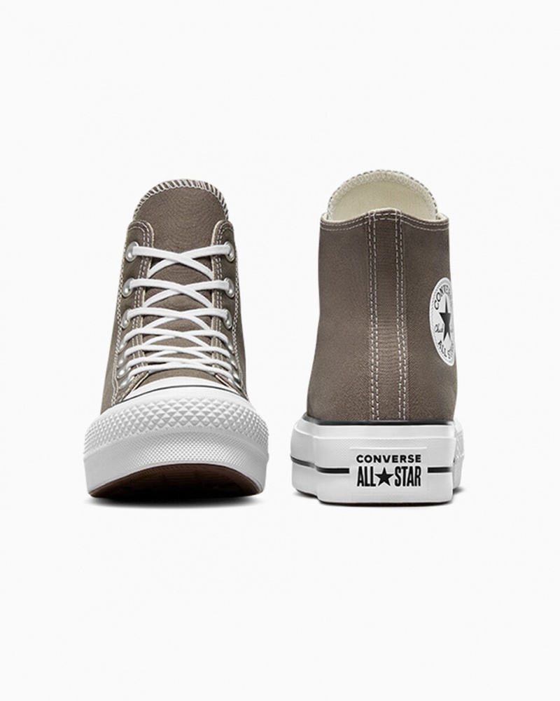 Converse Chuck Taylor All Star Lift Plateforme Blanche Noir | OE3512068