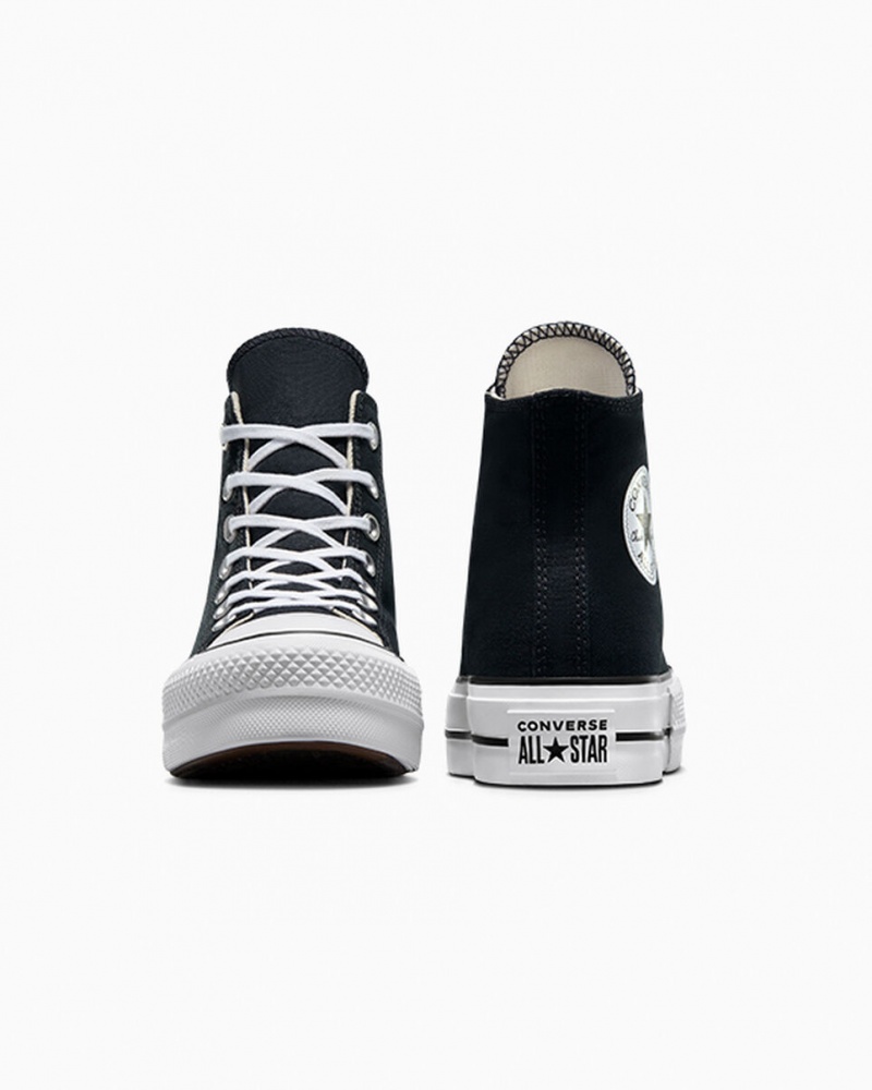 Converse Chuck Taylor All Star Lift Plateforme Noir Blanche Blanche | QU5941632