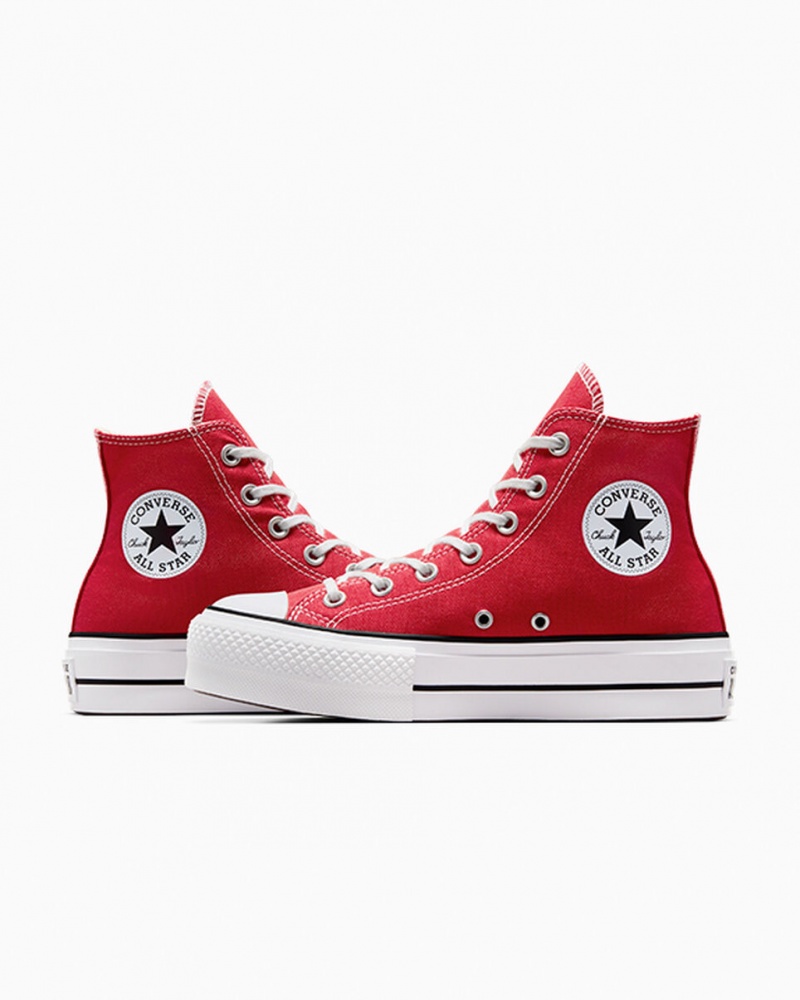 Converse Chuck Taylor All Star Lift Plateforme Rouge Blanche Noir | GU1502948