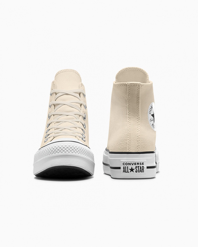 Converse Chuck Taylor All Star Lift Plateforme Blanche Noir | XV7601392