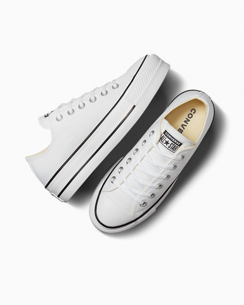 Converse Chuck Taylor All Star Lift Plateforme Blanche Noir Blanche | QE8127564