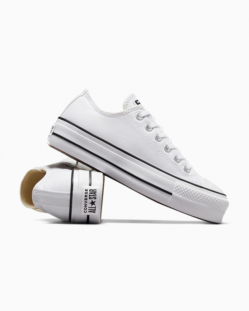 Converse Chuck Taylor All Star Lift Plateforme Blanche Noir Blanche | QE8127564