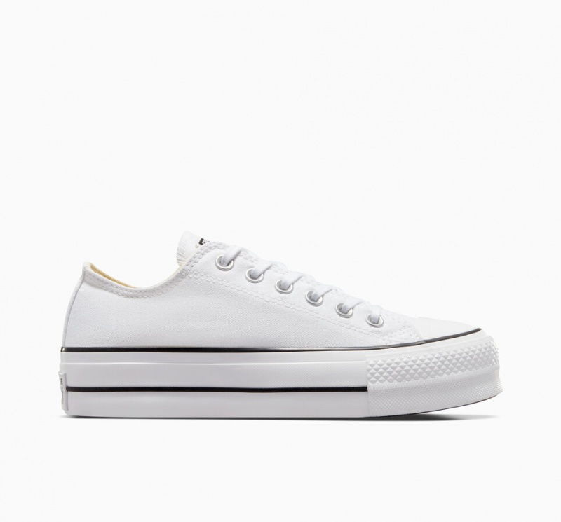 Converse Chuck Taylor All Star Lift Plateforme Blanche Noir Blanche | QE8127564