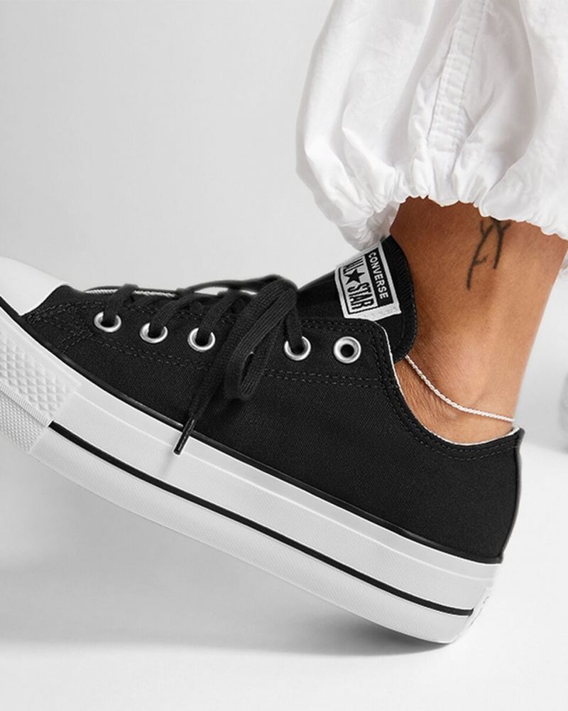 Converse Chuck Taylor All Star Lift Plateforme Noir Blanche Blanche | JB0673952