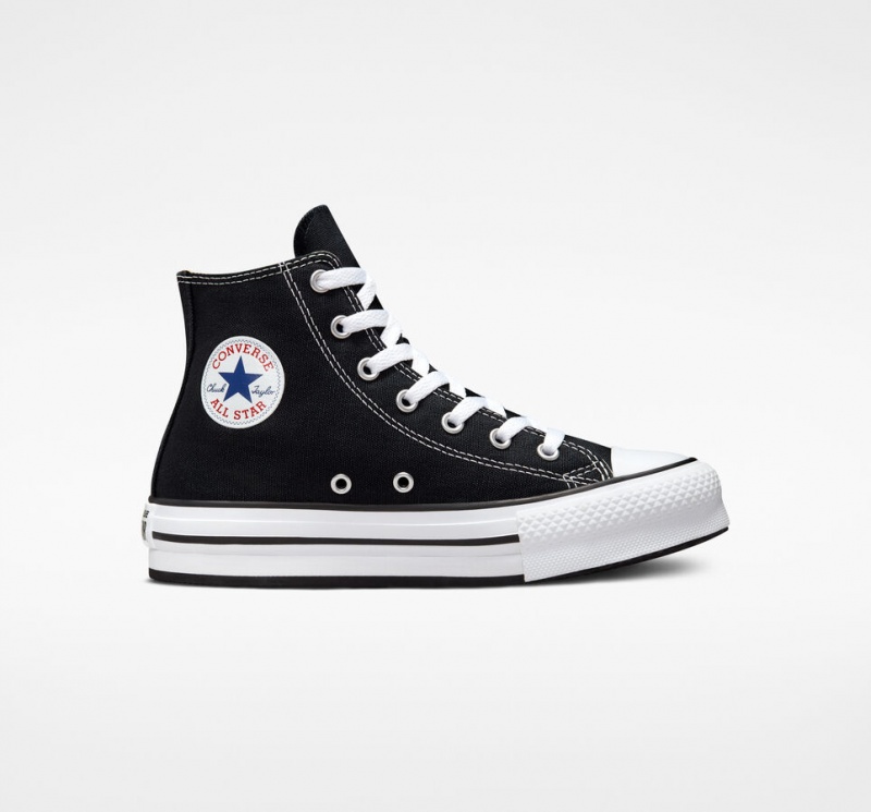 Converse Chuck Taylor All Star Lift Plateforme Noir Blanche Noir | TB3628470