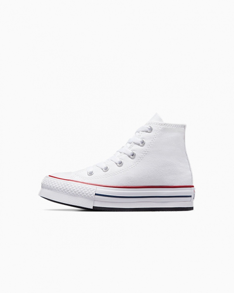 Converse Chuck Taylor All Star Lift Plateforme Blanche Bleu Marine | UE8345960