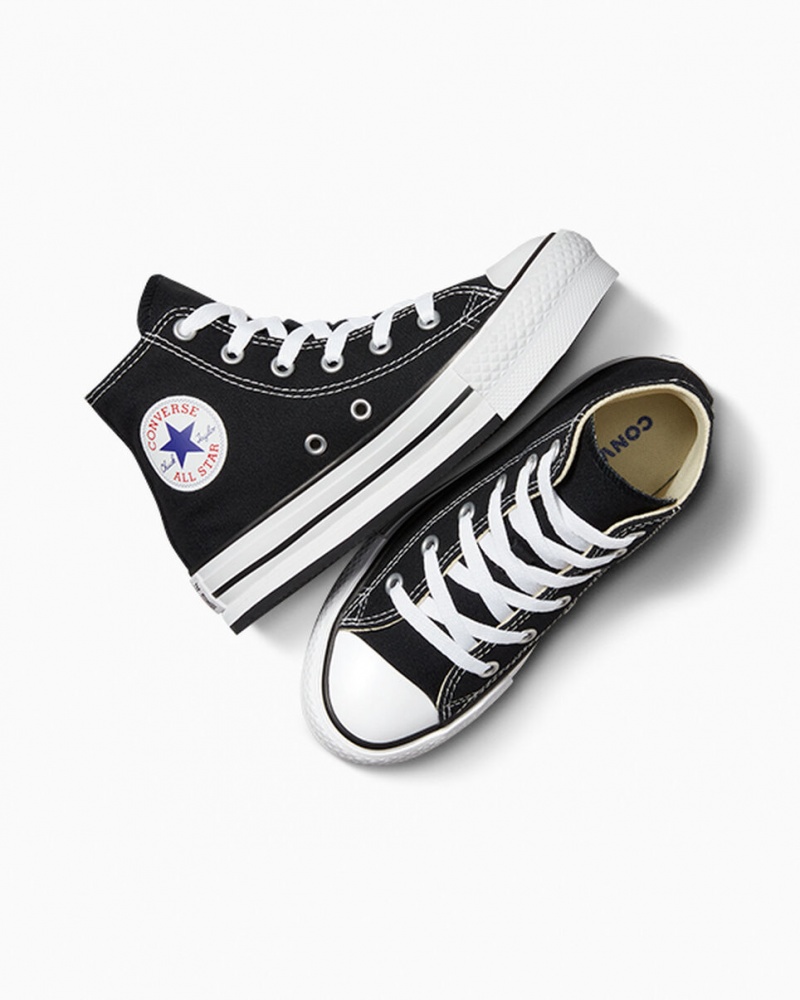 Converse Chuck Taylor All Star Lift Plateforme Noir Blanche Noir | DT2684059