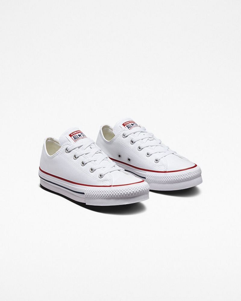 Converse Chuck Taylor All Star Lift Plateforme Blanche Bleu Marine | HJ6903817