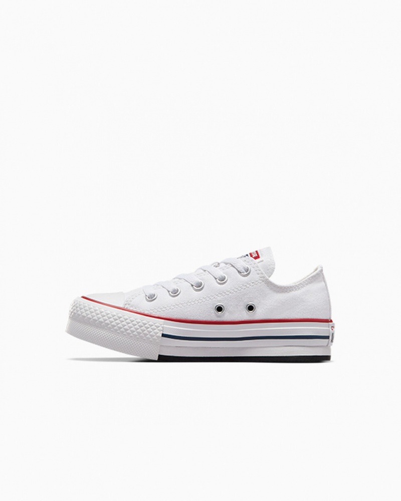 Converse Chuck Taylor All Star Lift Plateforme Blanche Bleu Marine | GQ4321075