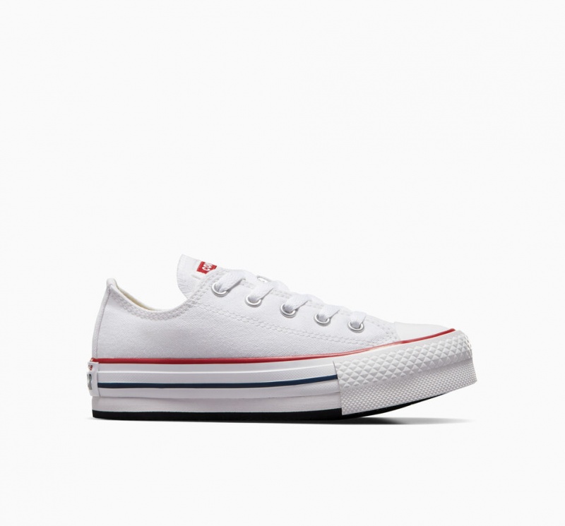 Converse Chuck Taylor All Star Lift Plateforme Blanche Bleu Marine | GQ4321075