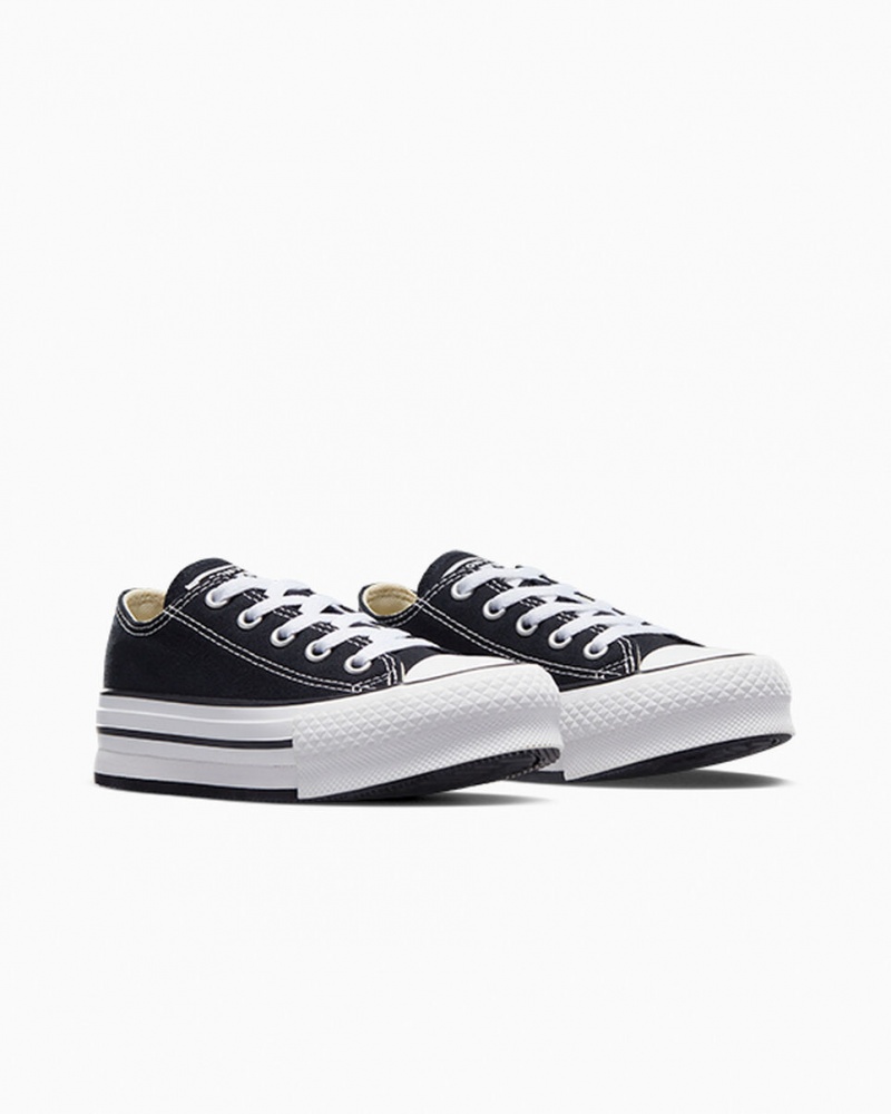 Converse Chuck Taylor All Star Lift Plateforme Noir Blanche Noir | LQ8705934