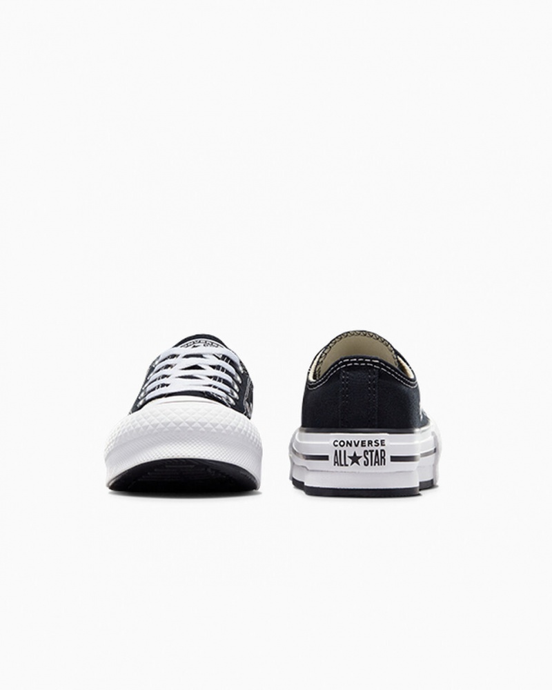 Converse Chuck Taylor All Star Lift Plateforme Noir Blanche Noir | LQ8705934