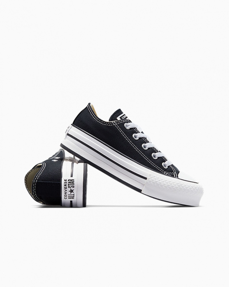 Converse Chuck Taylor All Star Lift Plateforme Noir Blanche Noir | YM0359841