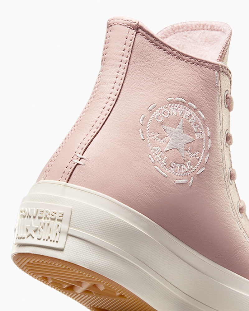 Converse Chuck Taylor All Star Lift Plateforme Bold Stitch Rose Rose | HS8056714