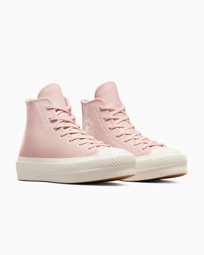 Converse Chuck Taylor All Star Lift Plateforme Bold Stitch Rose Rose | HS8056714