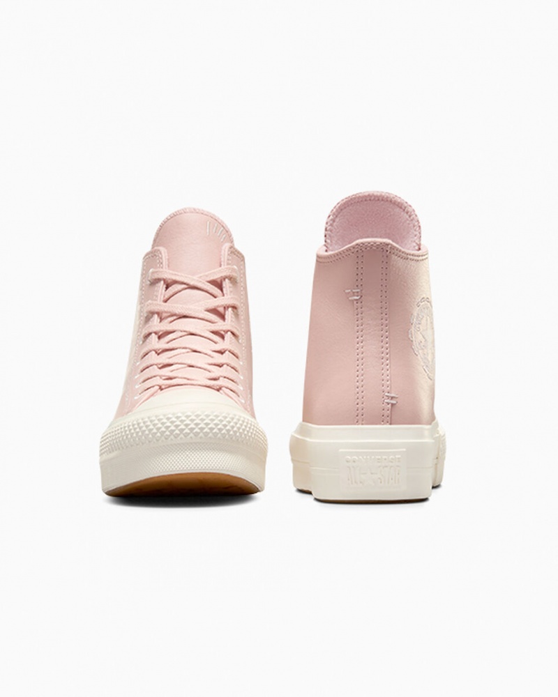 Converse Chuck Taylor All Star Lift Plateforme Bold Stitch Rose Rose | HS8056714