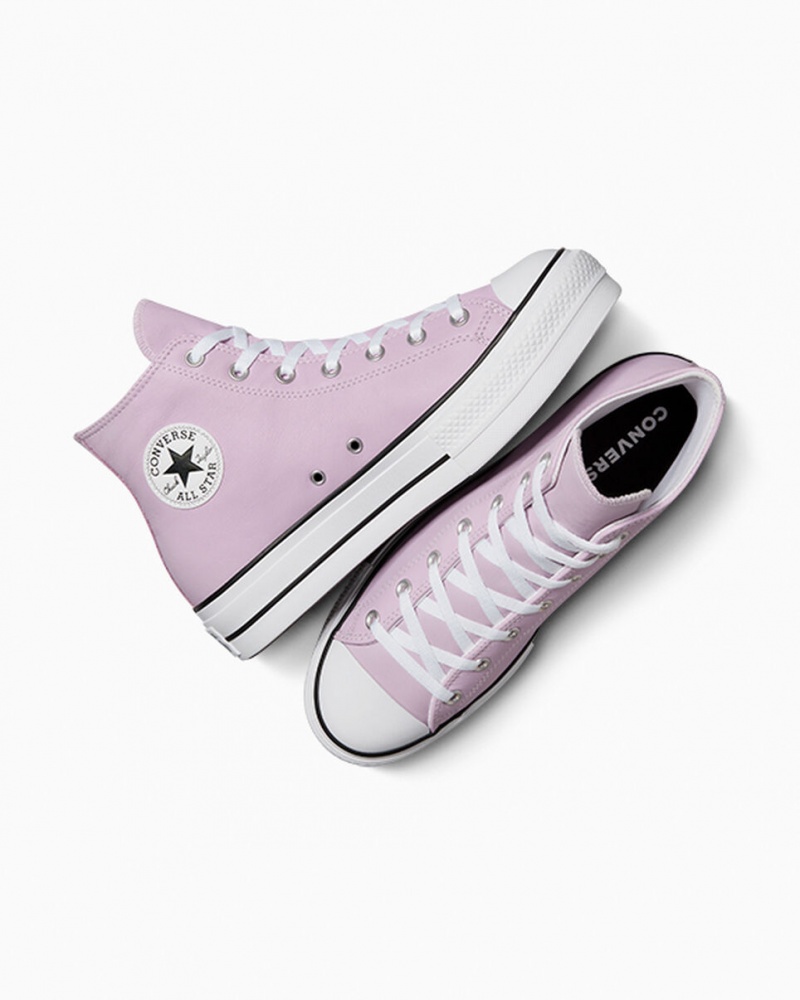 Converse Chuck Taylor All Star Lift Plateforme Excess Materials Blanche Noir | AK3678259