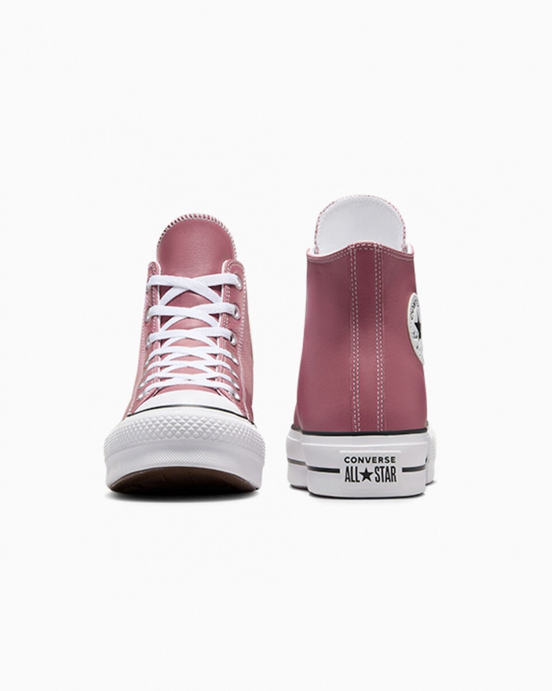 Converse Chuck Taylor All Star Lift Plateforme Excess Materials Rose Blanche Noir | LN6192350