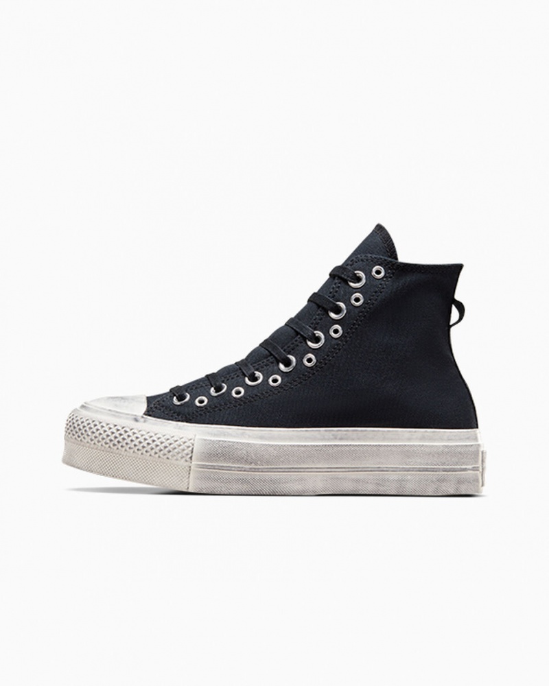 Converse Chuck Taylor All Star Lift Plateforme Punk Noir Noir | GI8047652