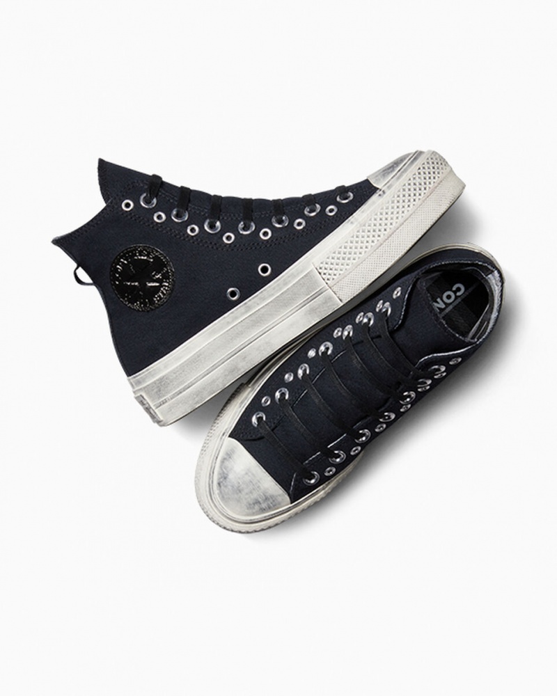 Converse Chuck Taylor All Star Lift Plateforme Punk Noir Noir | GI8047652