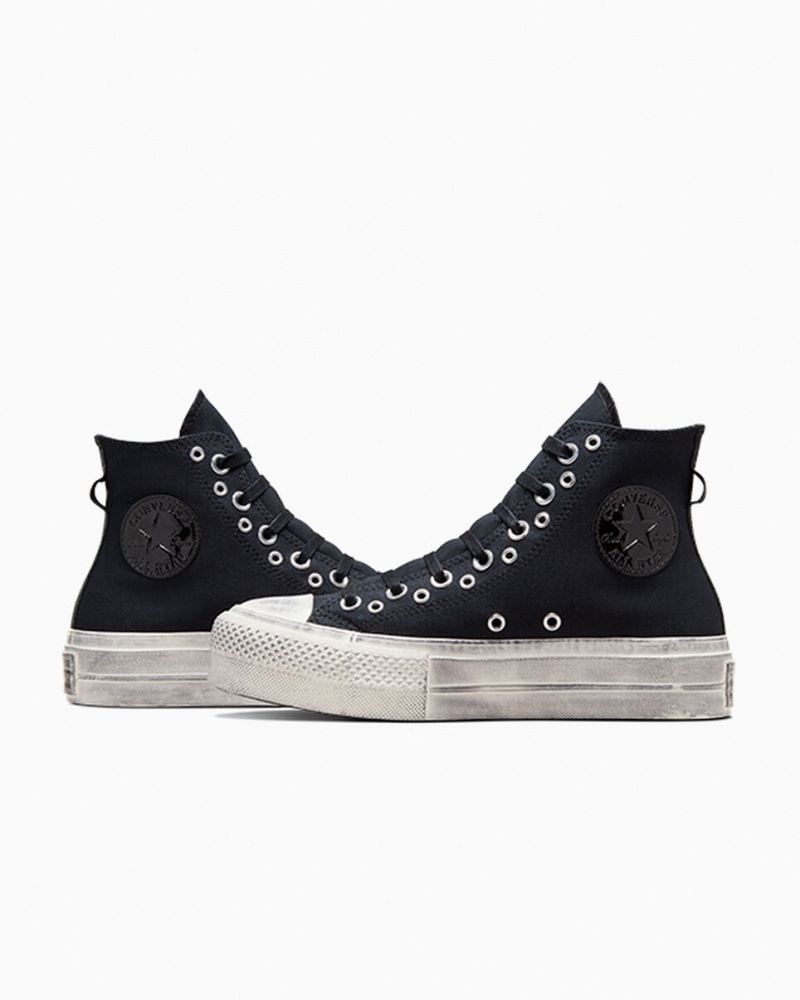 Converse Chuck Taylor All Star Lift Plateforme Punk Noir Noir | GI8047652