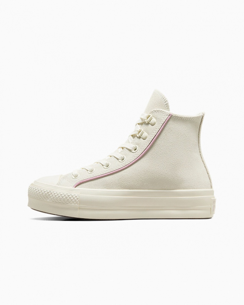 Converse Chuck Taylor All Star Lift Plateforme Daim Egret / Phantom Violet / Egret | DY1726498