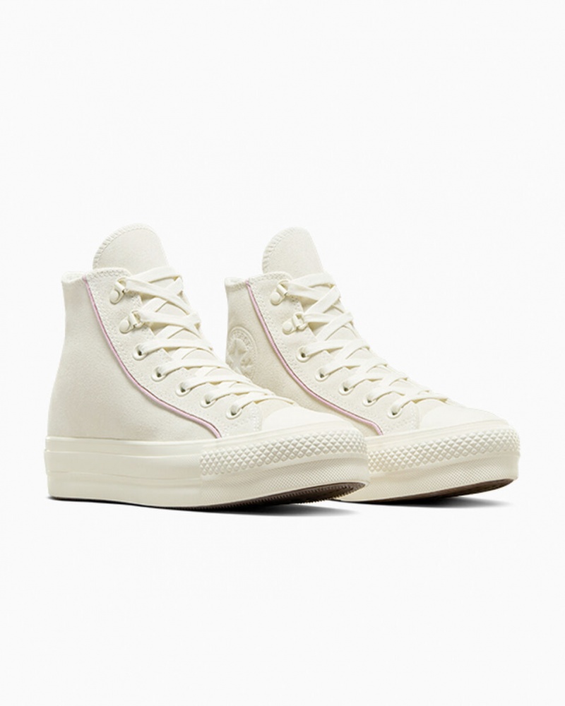 Converse Chuck Taylor All Star Lift Plateforme Daim Egret / Phantom Violet / Egret | DY1726498